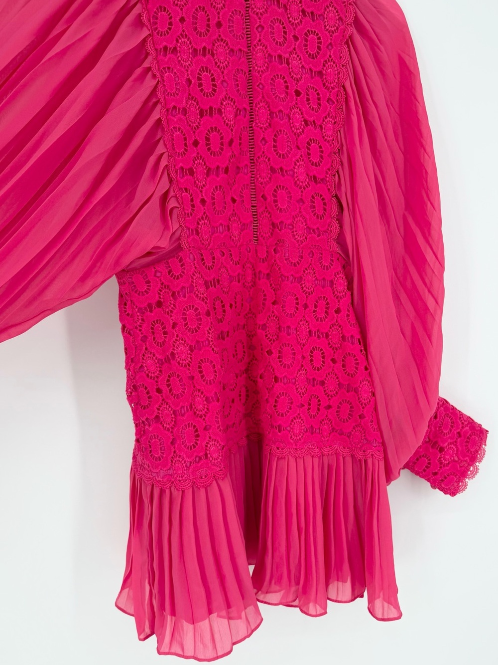 INA Hot Pink Crochet Dress - Picture 3 of 12